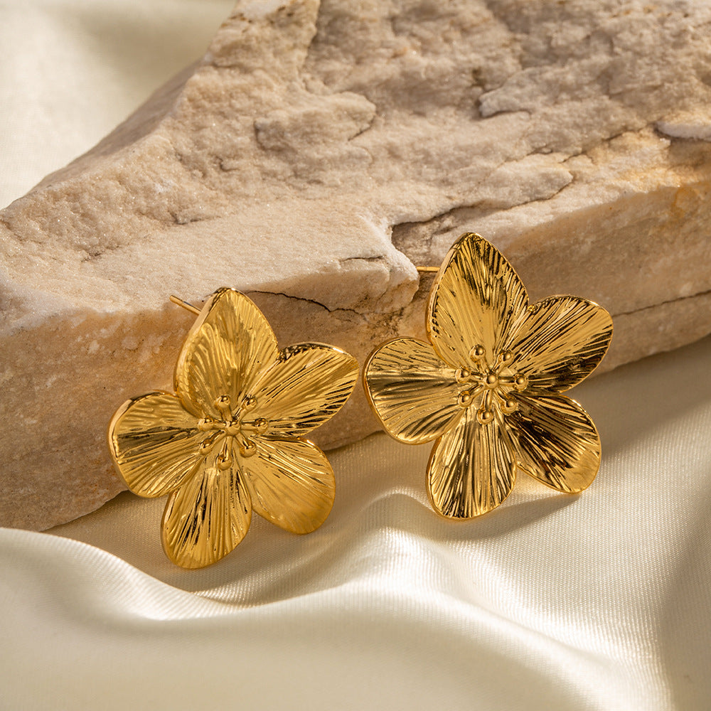 Allysa Blume Øreringe | 18k Guld