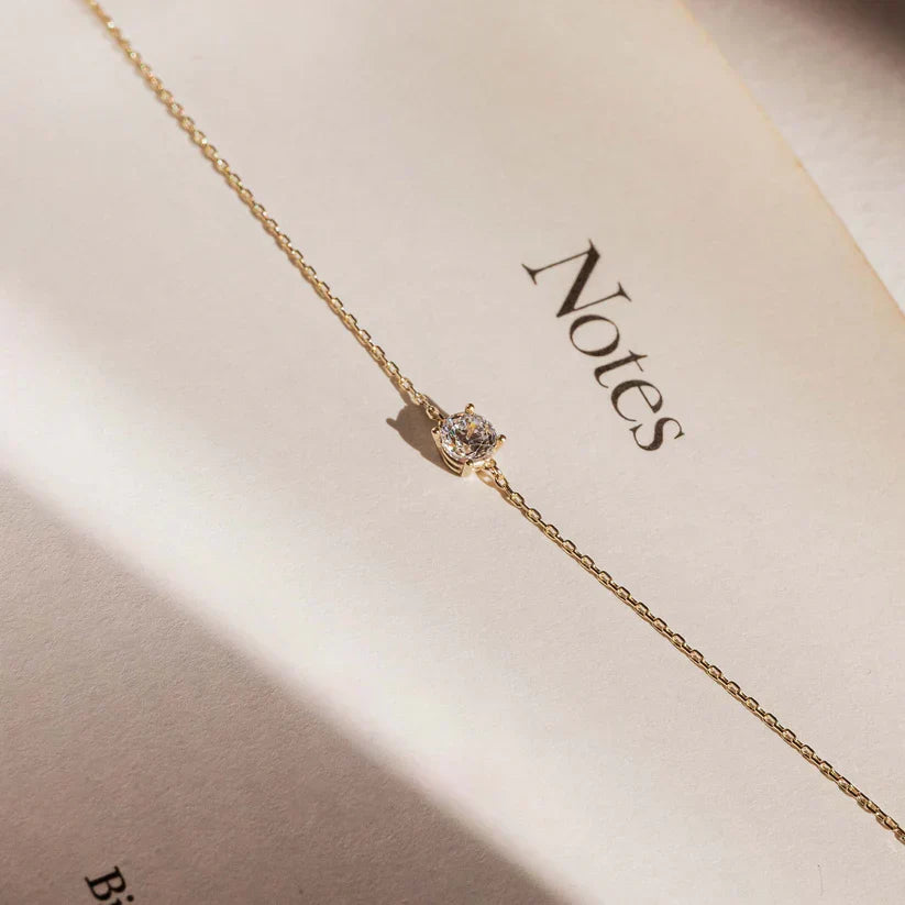Cléa Moissanit Stone Bracelet | Gold 14k