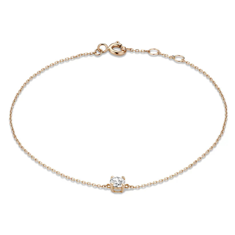 Cléa Moissanit Stone Bracelet | Gold 14k