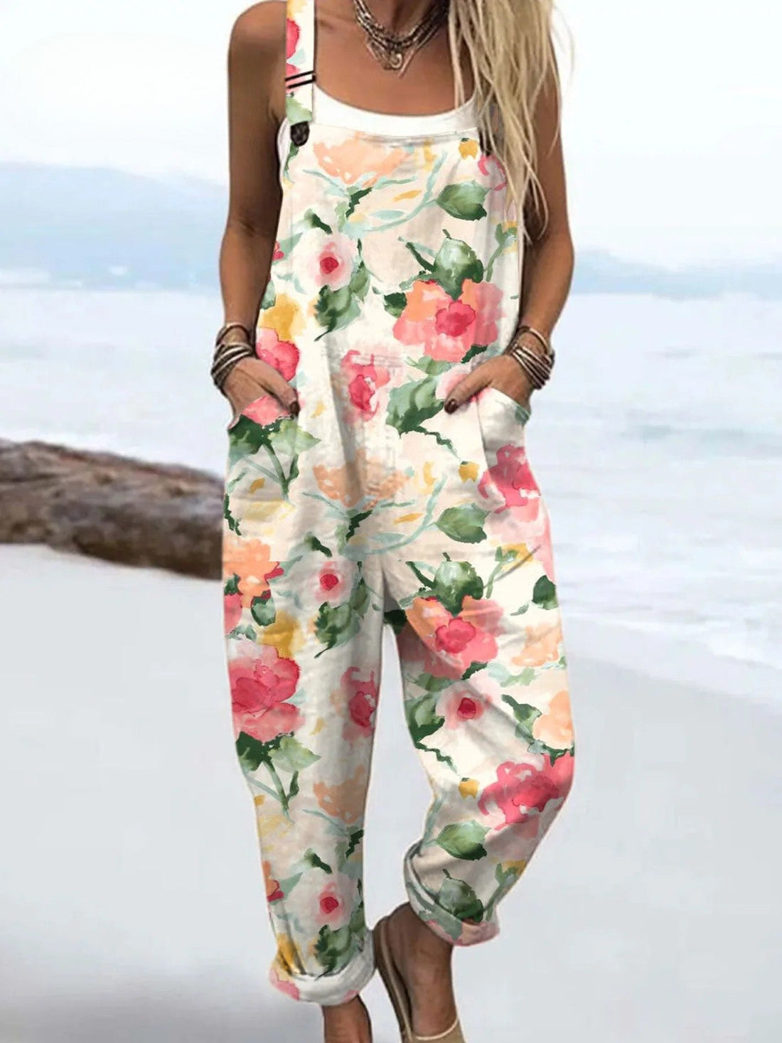 Clomet | Vintage Floral Jumpsuit