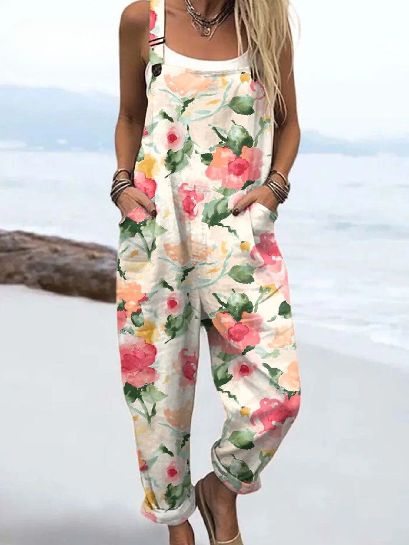 Clomet | Vintage Floral Jumpsuit