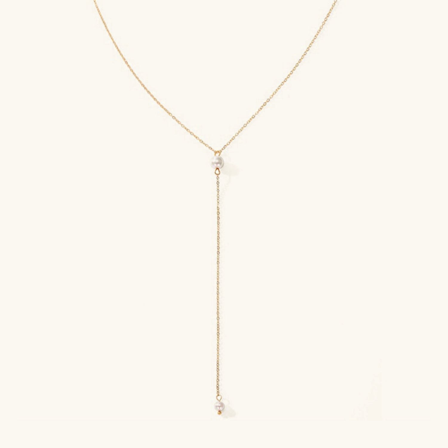 Beatrice halskæde med perler og frynser | 14k Guld