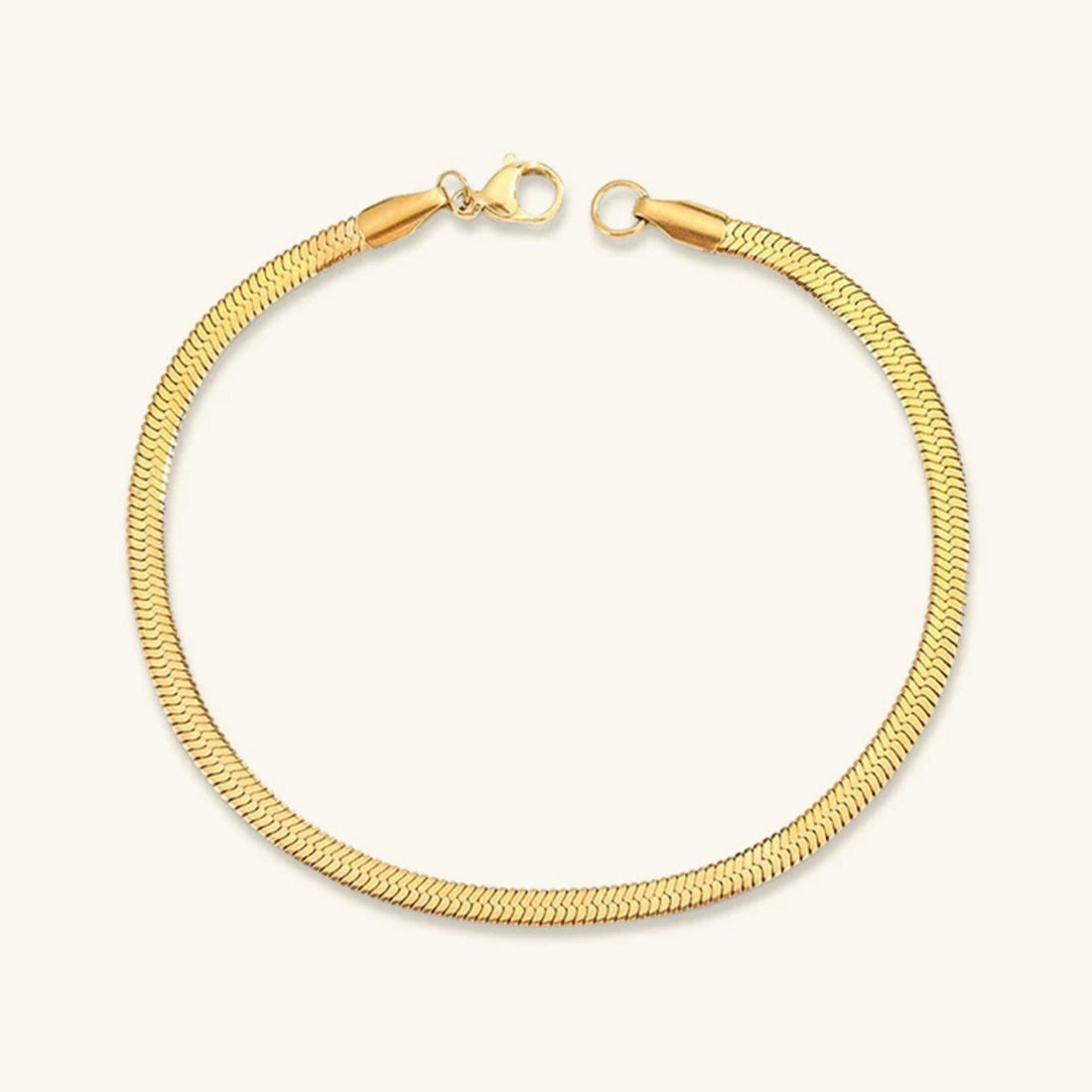Vida Armbånd Guld i fiskebensmønster | 18k Guld