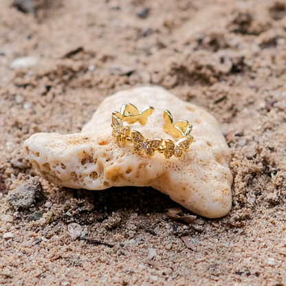 Smykkering Sommerfugl | 18k Guld