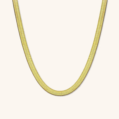 Elysian Gold Halskæde med Flet | 18k Guld