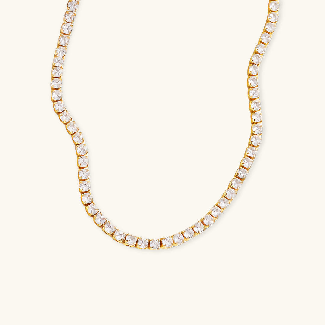 Tennis Halskæde Isolde Diamant | 18k Guld
