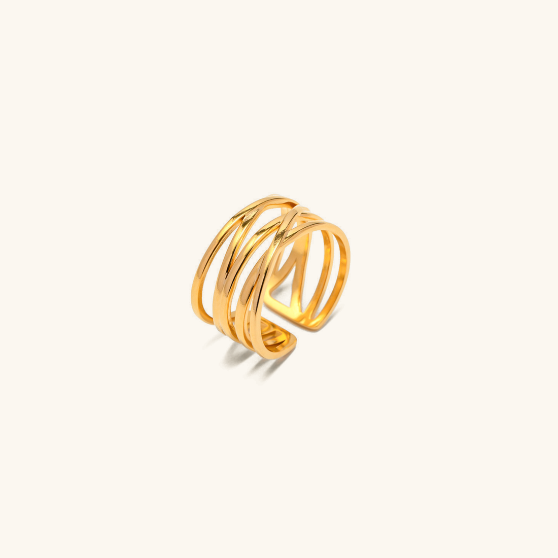 Ring i Flussguld | 18k Guld