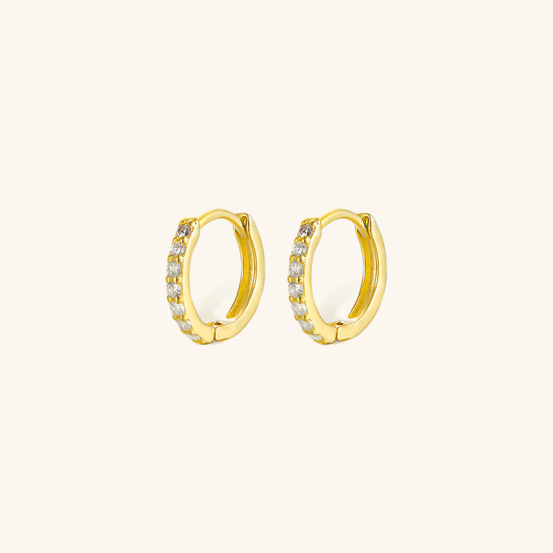Huggie Øreringe Alexandria | 18k Guld