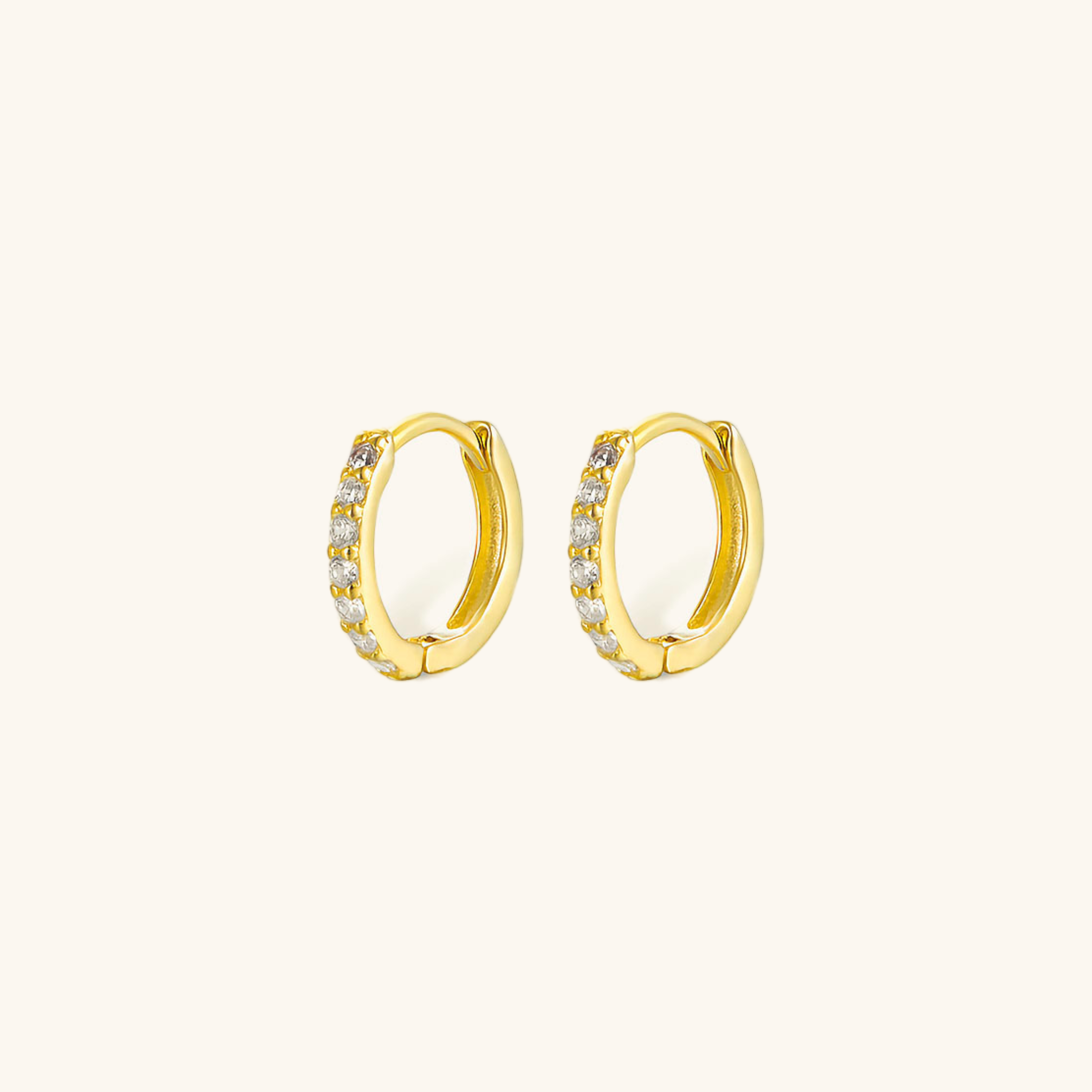 Huggie Øreringe Alexandria | 18k Guld
