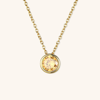 Amelia Halskæde med Fødselssten | 18k Guld