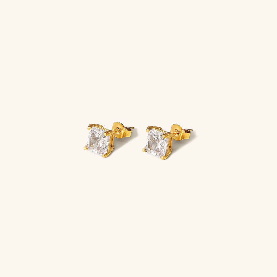 Solitaire Øreringe fra Marca | 18k Guld