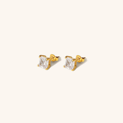 Solitaire Øreringe fra Marca | 18k Guld