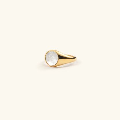 Perle Ring | 18k Guld