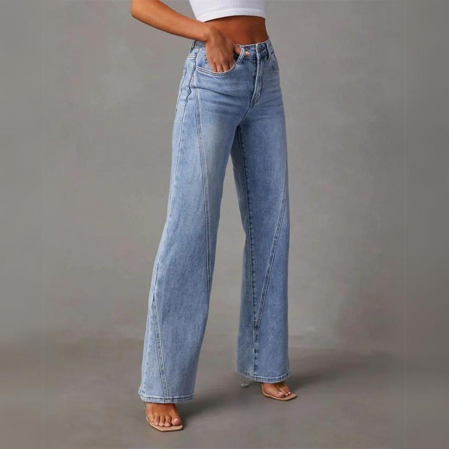 Clomet | Stylish High-Waisted Wide-Leg Jeans