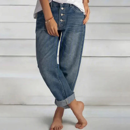 Clomet | Stilfulde Loose-Fit Højtaljede Jeans