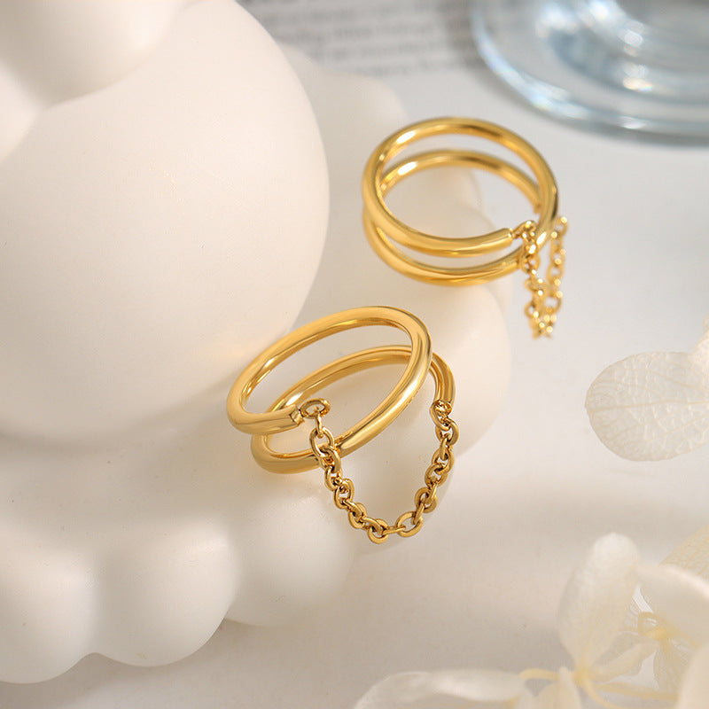 roterende ring | 18k guld