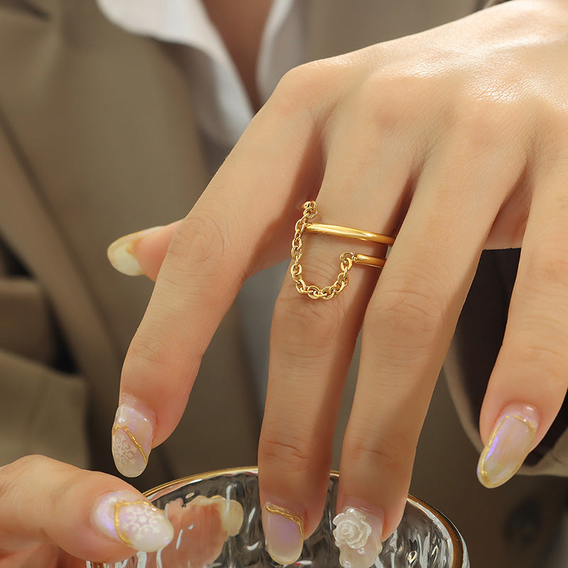 roterende ring | 18k guld