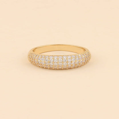 Ring med glaskuppel | Guld 18k