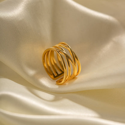 Ring i Flussguld | 18k Guld