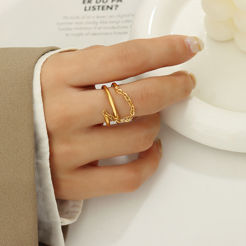 roterende ring | 18k guld
