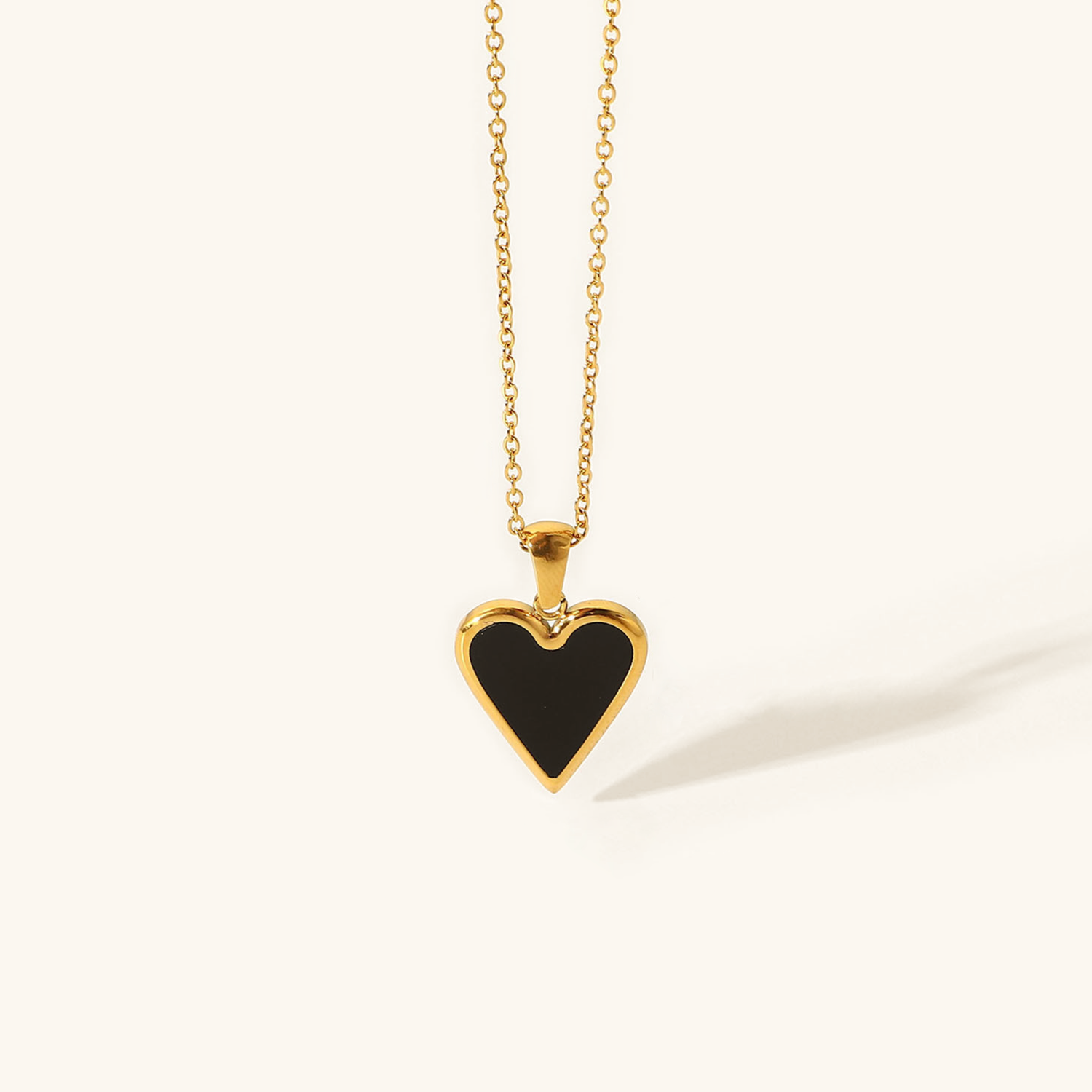 Blythe Necklace with Heart | 18k Gold