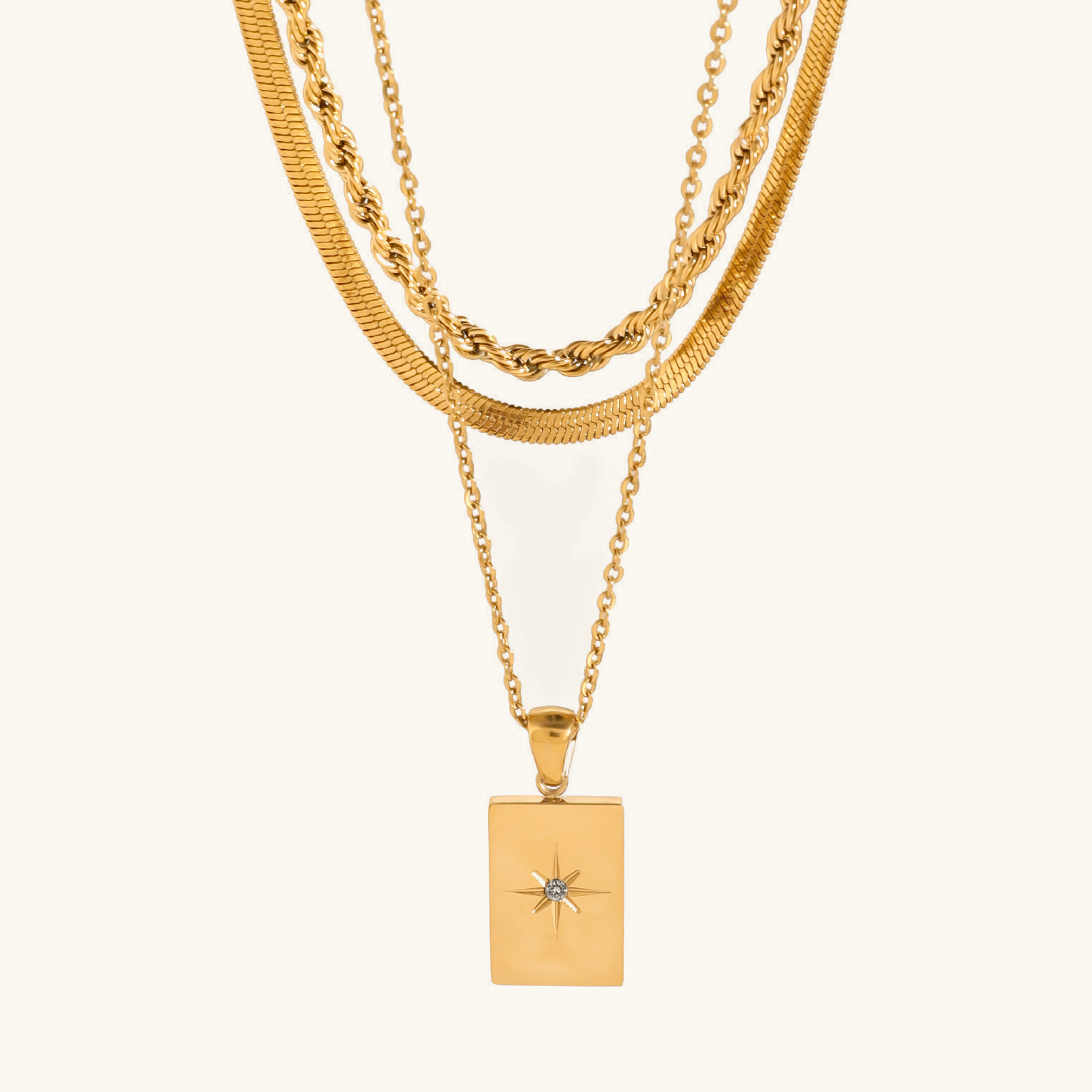Layered Necklace Raphael | 18k Gold