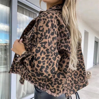 Vanessa™ | Leopard Denimjakke