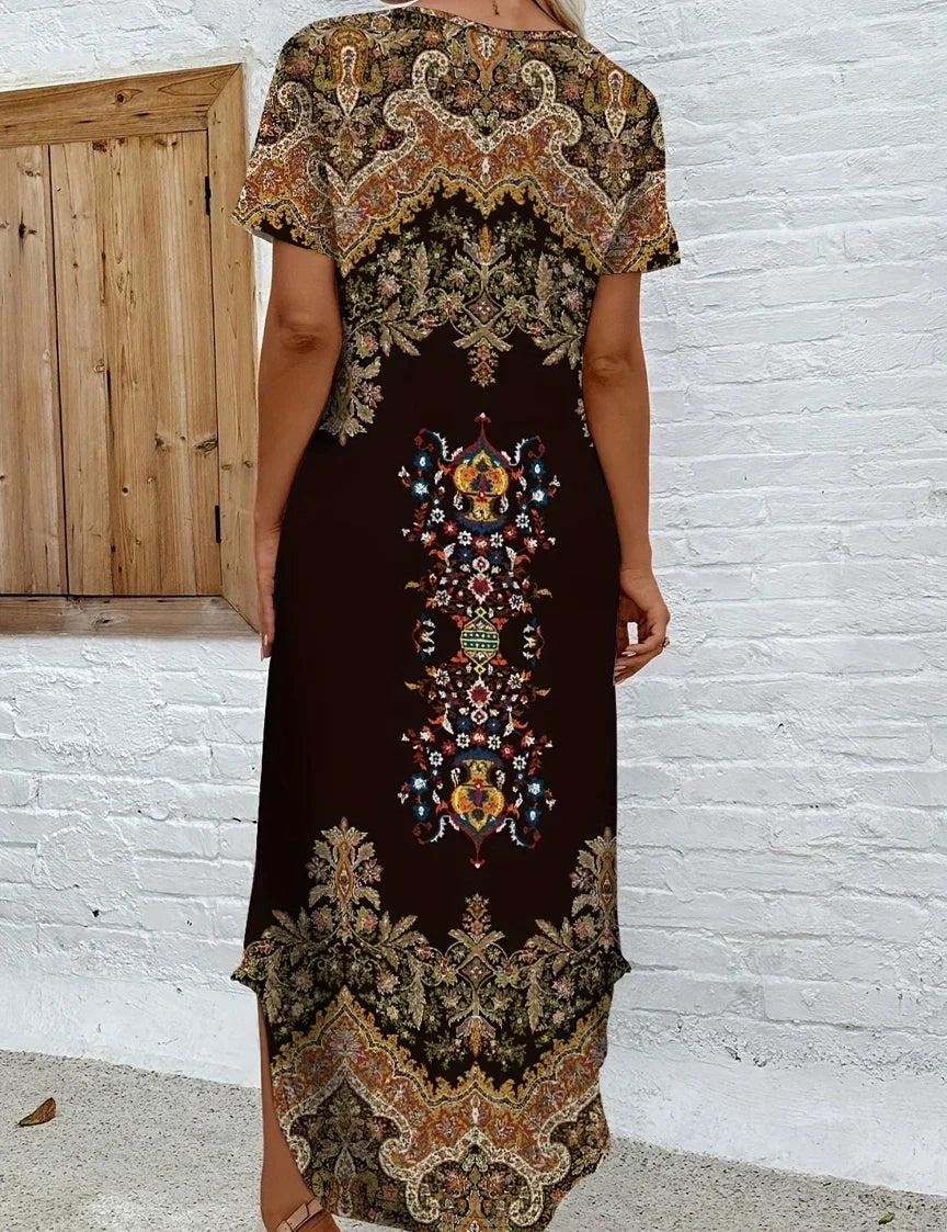 Lena | Elegant Casual Kjole med Løs Pasform