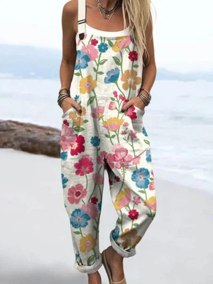 Clomet | Jumpsuit med blomstertryk