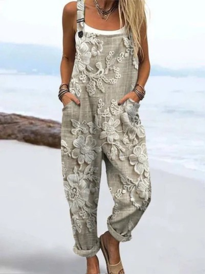 Clomet | Jumpsuit med vintage blomsterprint