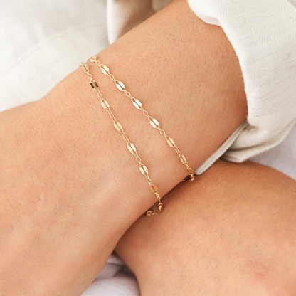 Amara Blonde Armbånd | 18k Guld
