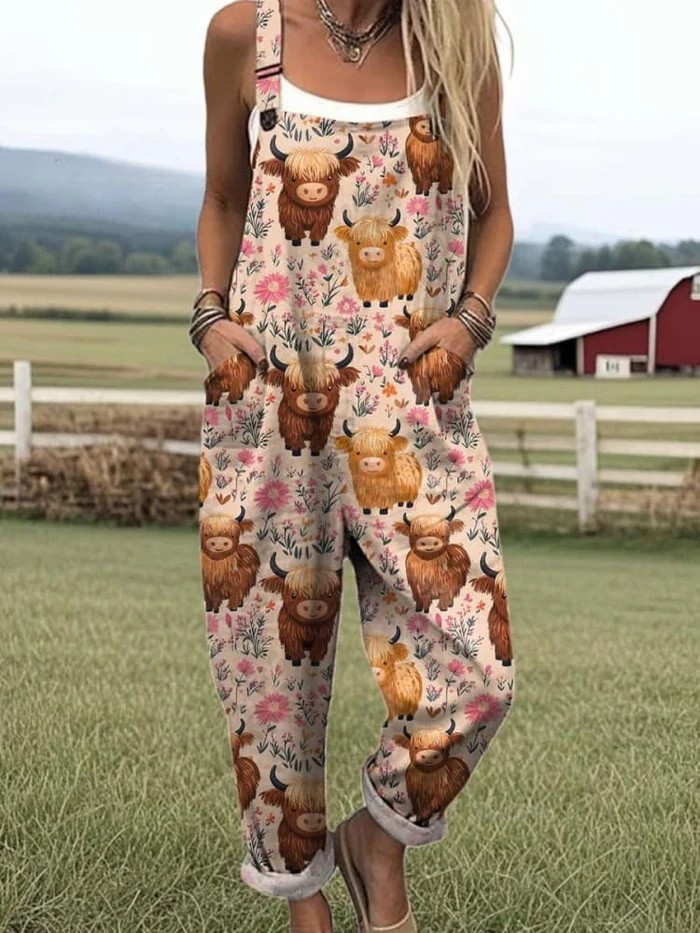 Clomet | Jumpsuit med broderimønster af flyvende bier