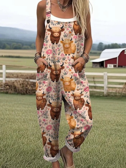 Clomet | Jumpsuit med broderimønster af flyvende bier