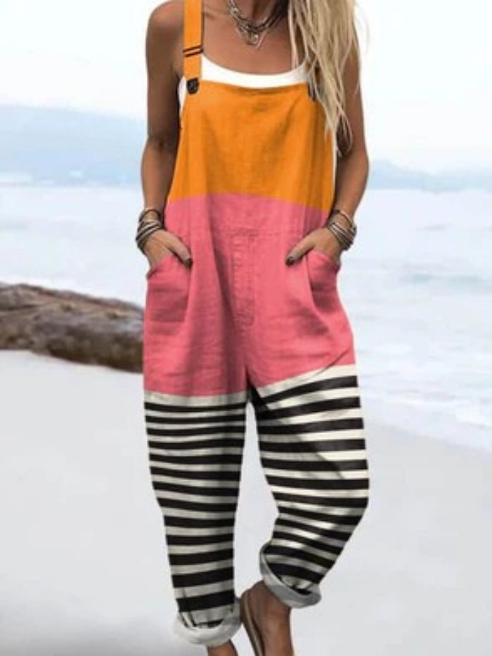 Kajakøbenhavn | Jumpsuit with abstract pattern and art print