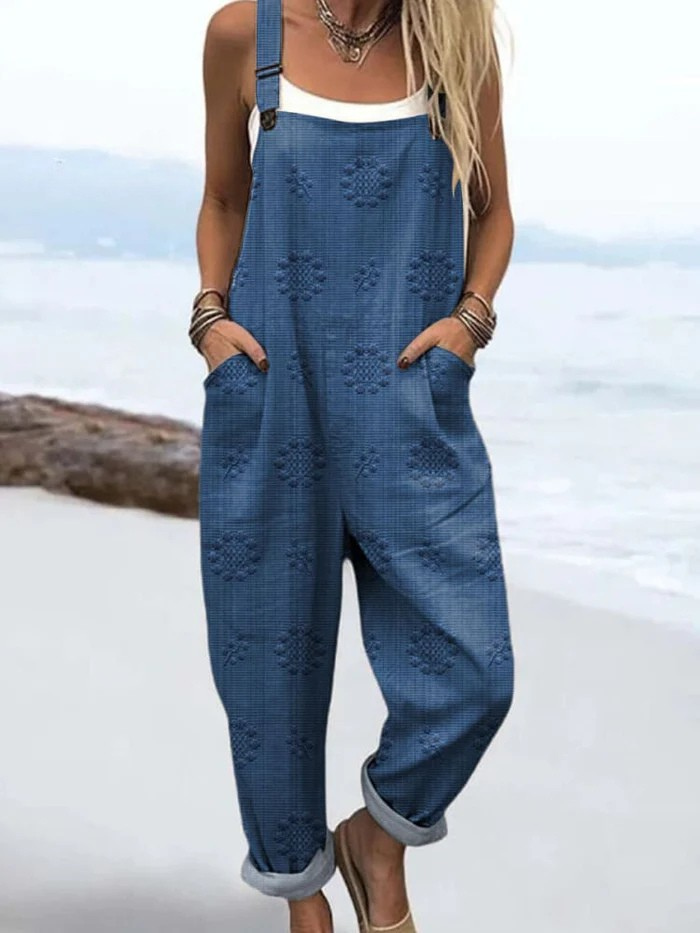 Clomet | Jumpsuit with vintage flower print