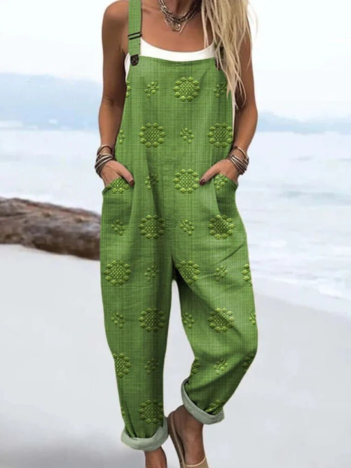 Clomet | Jumpsuit with vintage flower print