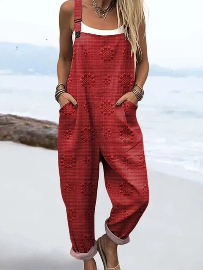 Clomet | Jumpsuit with vintage flower print