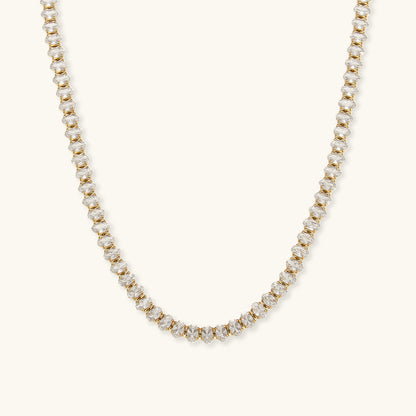 Wisteria Tennis Halskæde med Diamanter | 18k Guld