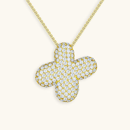 Navnesmykke Bubble med diamant | 18k Guld