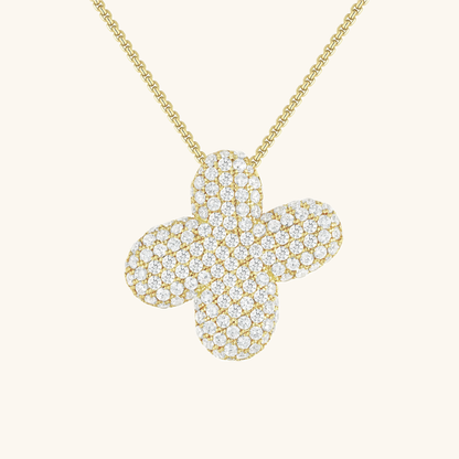 Navnesmykke Bubble med diamant | 18k Guld