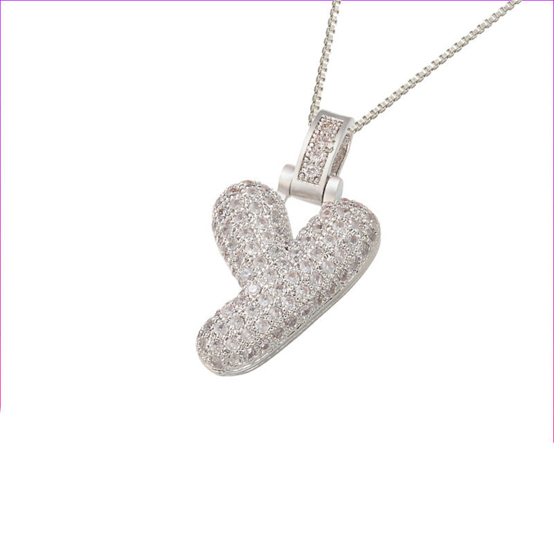 Pave Bubble Halskæde med Initialer | 18k Guld