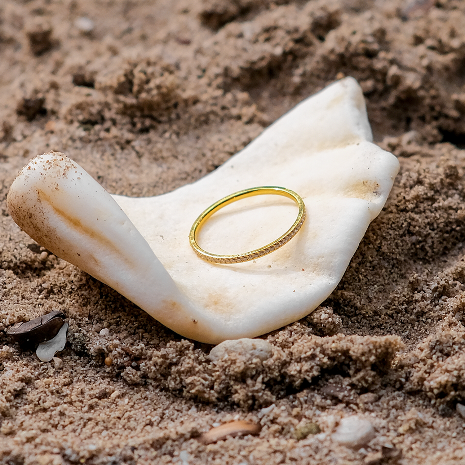 Zarra Paved Ring | 18k Guld