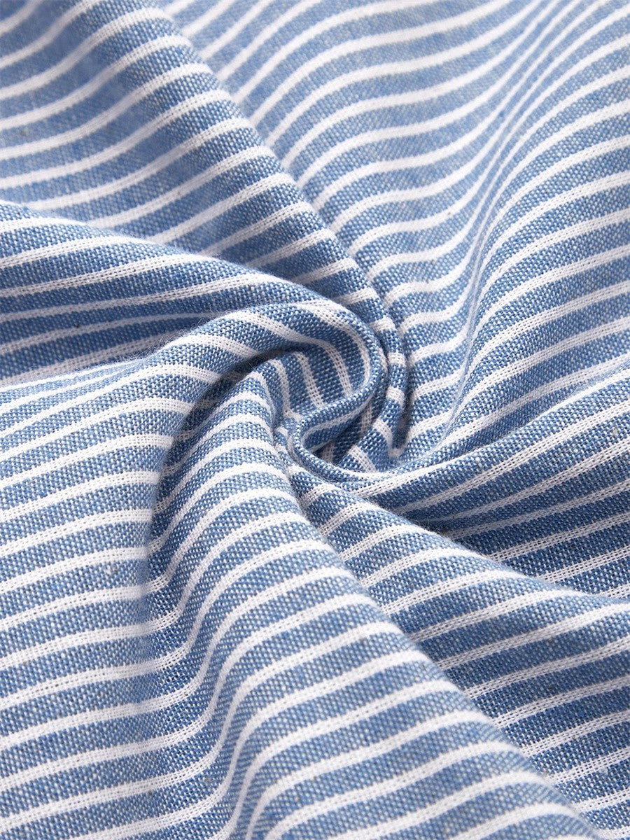 Renée | Stribet midi-kjole med elegant pasform