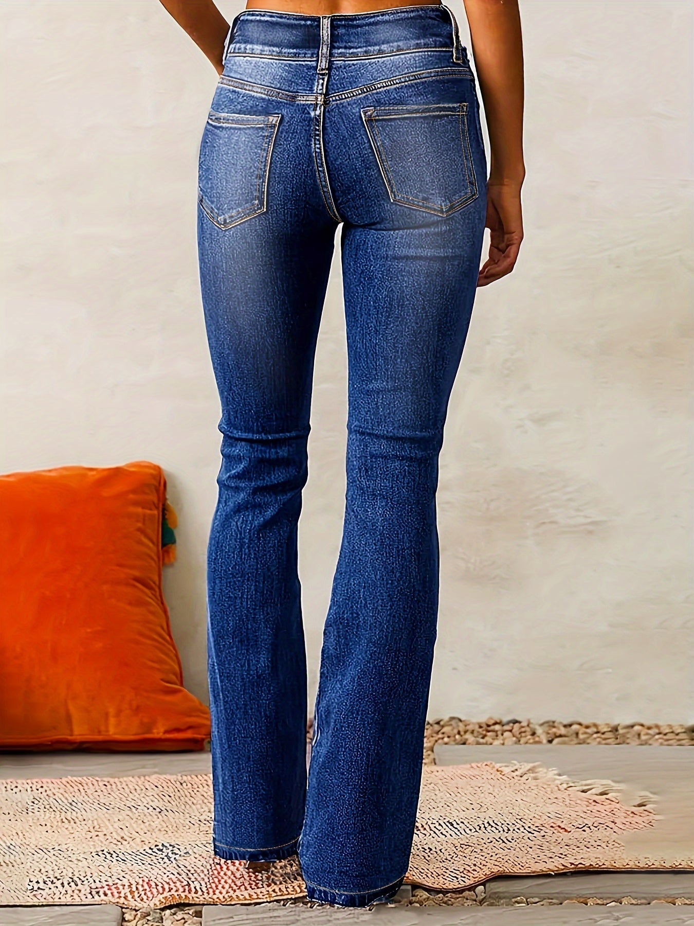 Julie | Højtaljede flared jeans