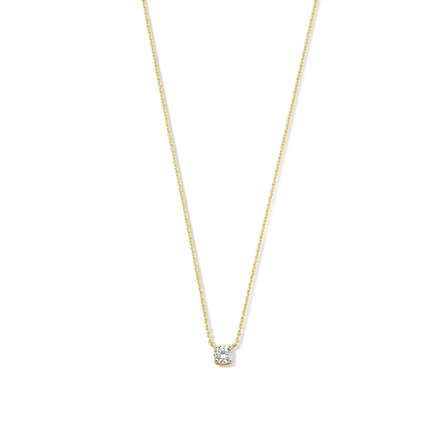 Cléa Moissanit Stone Necklace | Gold 14k