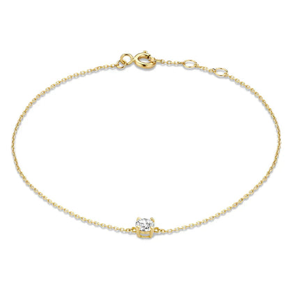 Cléa Moissanit Stone Bracelet | Gold 14k