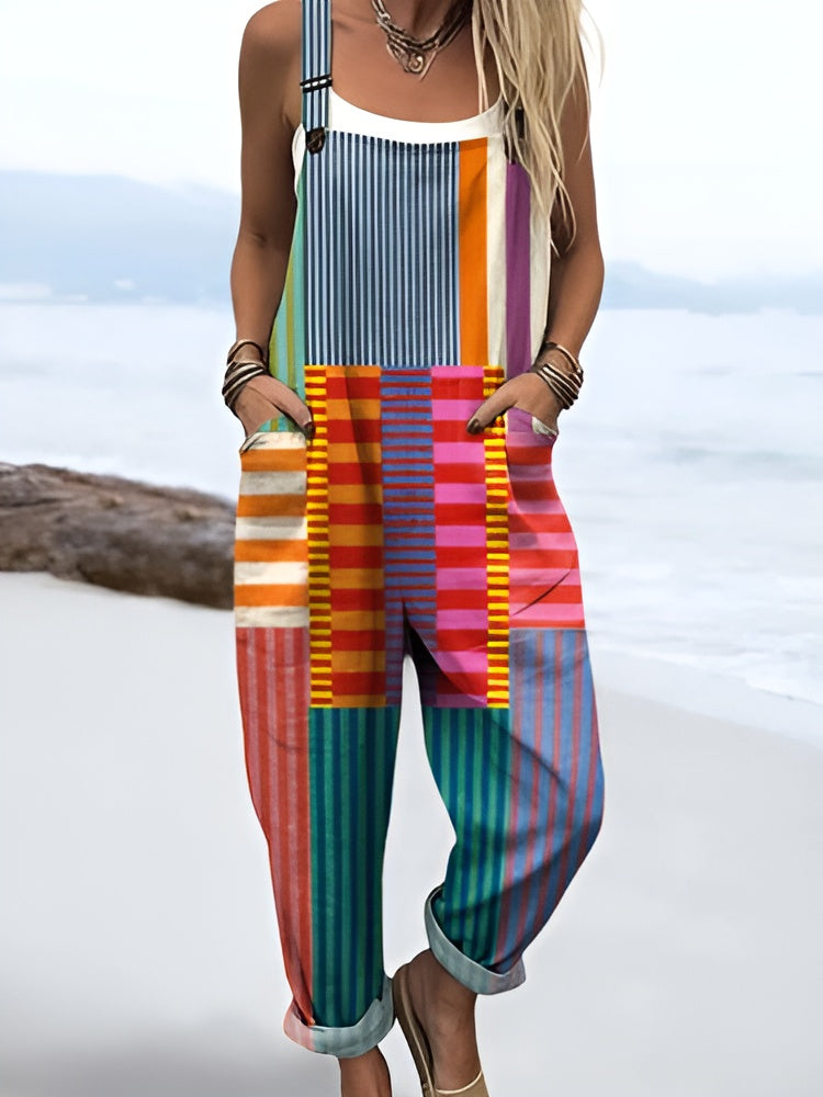 Clomet | Farve Pop Stribet Overalls