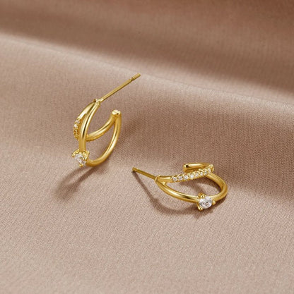 Artie Krystaløreringe | 14k Guld