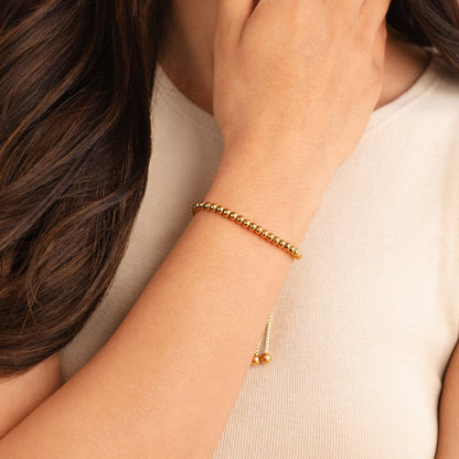 Nila Elegant guldarmbånd med perler | 18k Guld
