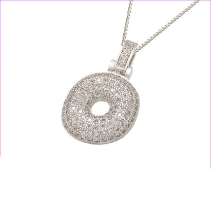 Pave Bubble Halskæde med Initialer | 18k Guld